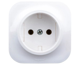 FORIX Gniazdo pojedyncze b/u 16A IP20 białe 782410