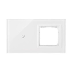 Simon Touch ramki Panel dotykowy S54 Touch, 2 moduły, 1 pole dotykowe + 1 otwór na osprzęt S54, biała perła DSTR210/70