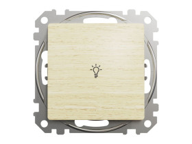 SEDNA DESIGN & ELEMENTS Wyłącznik zwierny przycisk "światło" brzoza SDD180132 SCHNEIDER ELECTRIC