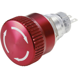 TruComponents 783097 Kill Switch, Panel, SPST, Non-illum, Screw, IP65