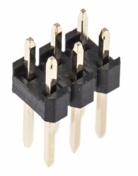 Złącze szpilkowe 6-pinowe raster: 2.54mm 2-rzędowe HARWIN Przewlekany 3.0A