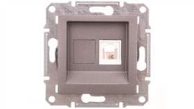 Asfora Gniazdo Telefoniczne Bez Ramki Stal Eph4100162