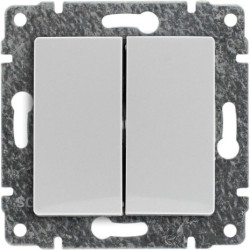 VENA biały Przycisk podwójny b/r 510420 KOS