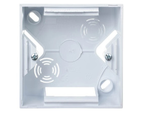 IMPRESJA Puszka natynkowa pojedyncza biały PNP-1Y/00