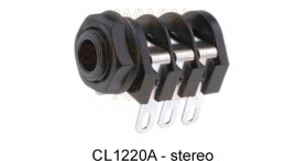 jack socket 6.35mm stereo (CL1220A) - Cliff
