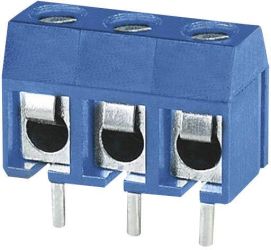Zaciski śrubowe 1.50 mm² Ilość styków 3 Degson DG301-5.0-03P-12 Kolor producenta: niebieski 1 szt.