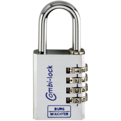 Burg W&#xE4;chter 3651 The CASTLE GUARD Padlock 40mm Aluminium Combo Lock