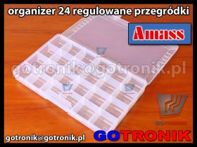 Organizer z 24 regulowanymi przegródkami