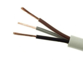 Przewód mieszkaniowy H03VV-F (OMY) 3x1 biały /100m/