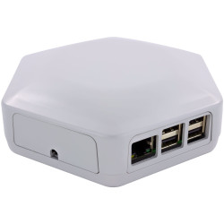 CamdenBoss CBHEX1-PI3-GY Hex-Box Pi 3 Ready Enclosure, Grey