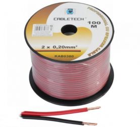 PRZEWOD 2*0.20MM CZARNY