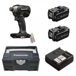 Zakrętarka udarowa 18V akumulatorowa, w walizce, z ładowarką i dwoma akumulatorami 5Ah EY76A1LJ2G32