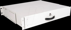 26210104 19-inch keyboard drawer, 2 U, lockable, gray