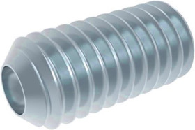 Threaded pin, internal hexagon, M6, 12 mm, steel, galvanized, DIN 916/ISO 4029, BYB-3-14H4717