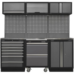 Sealey APMSSTACK12SS Superline Pro 2.04m Storage System Stainless Steel Worktop