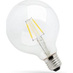 LED E27 GLOB 8W G125 COG przez. WW SPECT 763044