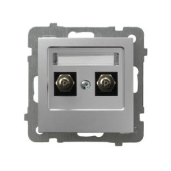 AS Gniazdo ekwipotencjalne podwójne srebro GPE-2G/m/18