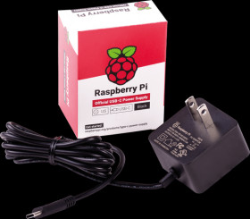 KSA-15E-051300-HU/US/BK Raspberry Pi - Power supply, 5.1 V, 3.0 A, USB Type-C, US plug,