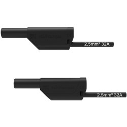 Sch&#xFC;tzinger VSFK 8701/2.5/200/SW1 Safety Test Lead 200cm Black 1pc