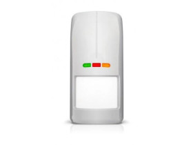 Bezprzewodowa zewnętrzna dualna czujka ruchu z czujnikiem zmierzchu (szara, bez uchwytu) SATEL BE WAVE