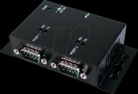 EX-1332HMV USB 2.0 converter, USB-B to 2x RS-232, metal, FTDI