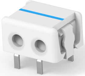 Connector, 2 pole, pitch 0.16 mm, straight, natural, 1-2106751-2