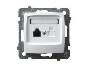 KARO Gniazdo telefoniczne biały GPT-1S/m/00 OSPEL