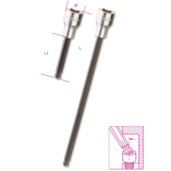 Końcówka wkrętaka Sześciokątny z końcówką kulową 8XL mm BETA