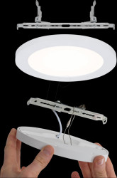 3726 Cover-it LED recessed panel, 12 W, 3000 K, round, matt white