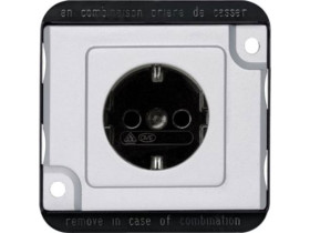 MERTEN WANDALOODPORNY Gniazdo z uziemieniem schuko zaciski śrubowe aluminium MTN2400-7060 SCHNEIDER ELECTRIC