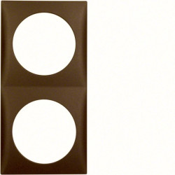 Integro Flow Ramka podwójna brązowy mat 918262511