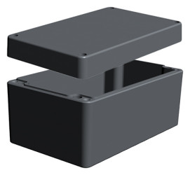 Obudowa Aluminium szerokość zew. 100 mm długość zew. 160 mm wys. zew. 81 mm RS PRO IP66