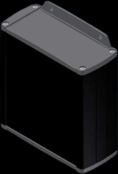 Aluminum Profile enclosure, (L x W x H) 110 x 106 x 46 mm, black (RAL 9004), IP54, TEKAL 31-E.29