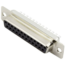Connfly DS1033-25FBNSISS-CT D-SUB Socket 180&#xB0; 25-Pin Soldering 1 piece