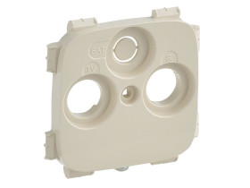 VALENA ALLURE Plakietka kremowa gniazda TV-RD-SAT ( 2-3 otwory, Plakietka do gniazd innych producentów ) 754806 LEGRAND