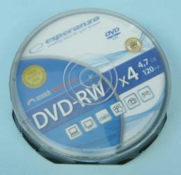 DVD-RW 4,7GB/4x 120min ESPERANZA 10SZT