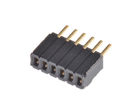 Gniazdo PCB 6 -pinowe raster: 1.27mm Listwa gniazdowa Proste Przewlekany