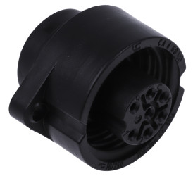 Złącze wielostykowe przemysłowe 6+PE-pinowe Montaż na kołnierzu Gniazdo Hirschmann