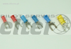 Zacisk widełkowy 3mm czerwony