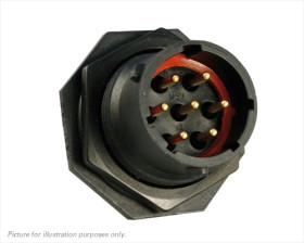 Złącze wielostykowe przemysłowe 7-pinowe, panelowe Wtyczka Souriau Sunbank by Eaton