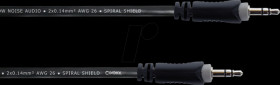 ES 1,5 WW Audio cable, 3.5-mm stereo jack, 1.5 m