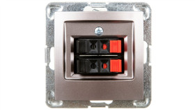 Impresja Gniazdo Głośnikowe Podwójne Tytan Gg-2Y/M/23