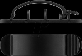 70685 3-slot cable management clip, black