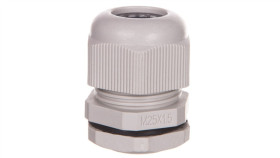 Dławnica Kablowa M25x1,5 Ip68 Poliamidowa Jasnoszara Em4725m