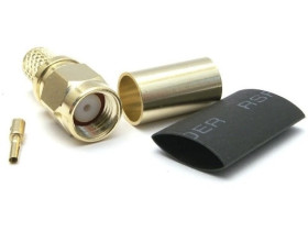 Wtyk koncentryczny RP-SMA 50ohm zaciskany na przewód H155