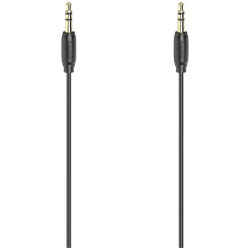 Hama 00205117 Jack Audio Cable 3.5 mm to 3.5 mm Black 0.5 m