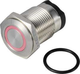 TRU COMPONENTS TC-13224164 Przycisk ONPOW6316F-10ZE/Q/R/12V/S, 16 mm, 36 V DC/AC, 2 A, 1 szt.