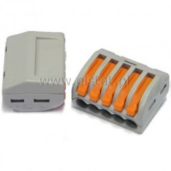 Złącza Wago 5x2,5mm wielokrotnego użytku