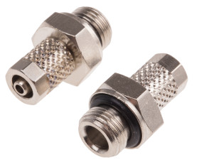 Złączka pneumatyczna G 1/8 męskie Wciskane 5 mm RS PRO Adapter gwintowany prosty G 1/8 męskie