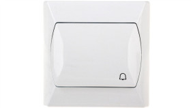 Akcent Przycisk /Dzwonek/ Biały Łp-6A/00